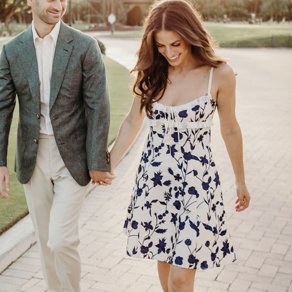 Brock collection floral mini dress